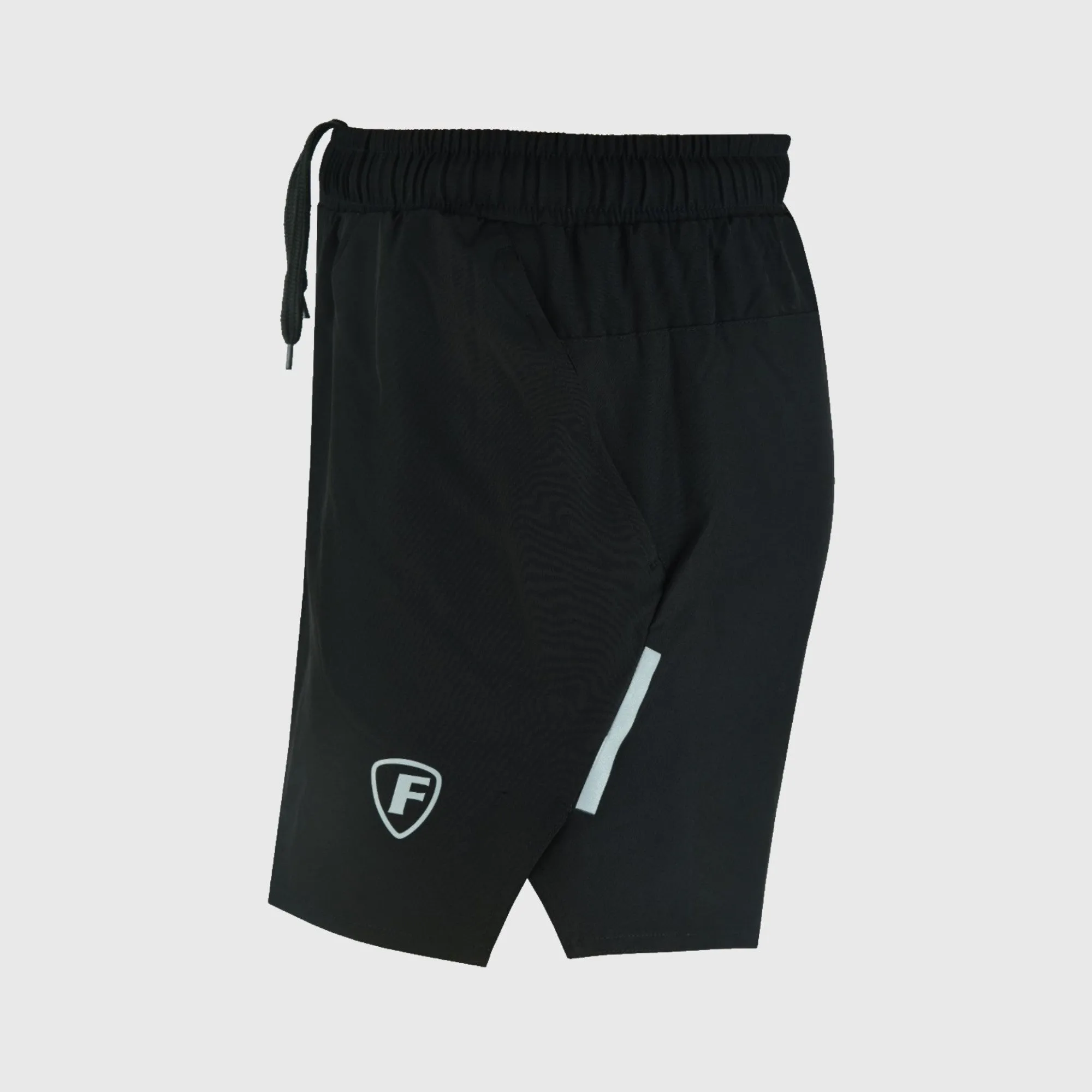 Fdx Men's & Boy's 7" Pro Black Running Shorts