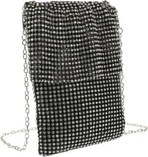 GALPADA Women's Rhinestone Clutch Vertical Dinner Bag Fashion Wallet Decorative Evening Bag Versatile Clutch Bag