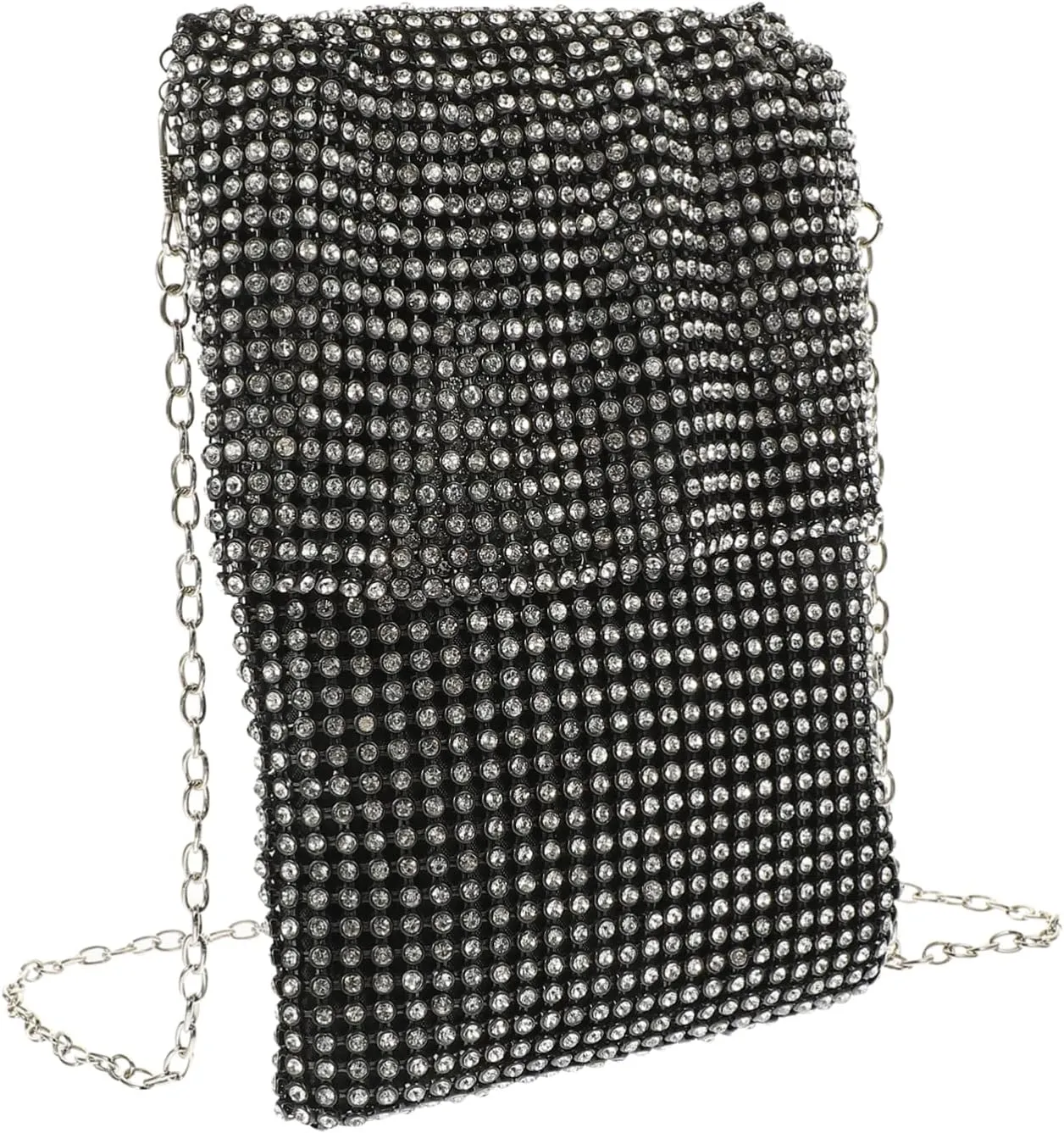 GALPADA Women's Rhinestone Clutch Vertical Dinner Bag Fashion Wallet Decorative Evening Bag Versatile Clutch Bag