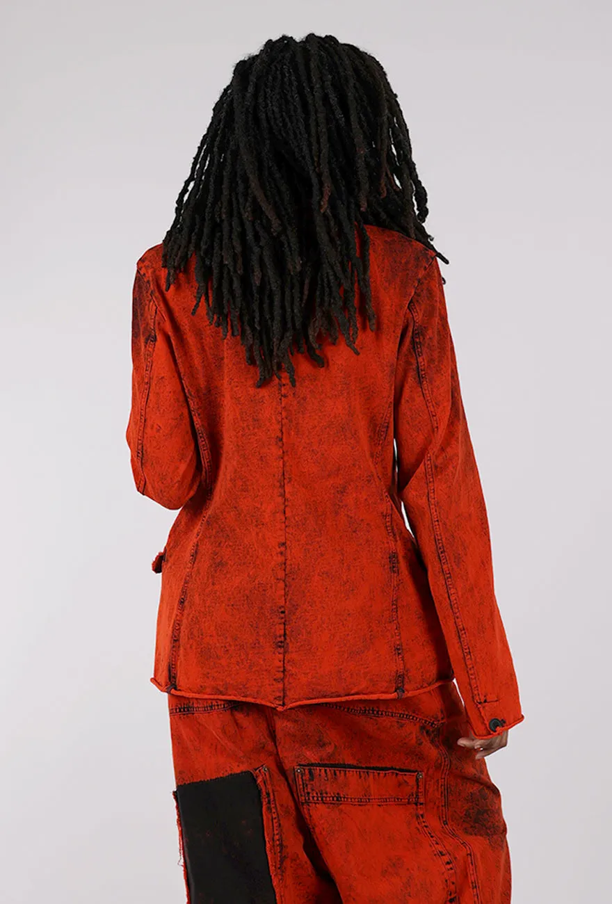 Garment Dye Knit Jacket, Mandarin