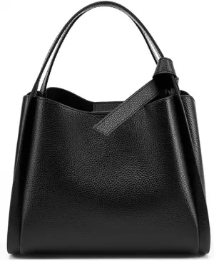 Genuine leather bucket bag Shoulder Purses for women Trendy Adjustable Strap