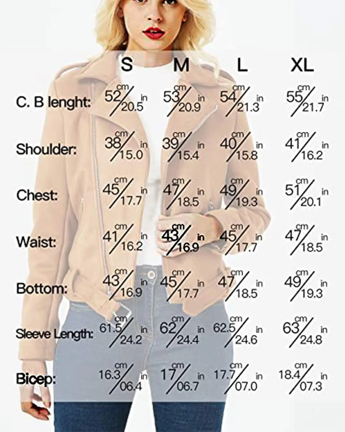 Geschallino Women's Faux Leather Jacket Spring Fall Clothes Trendy Motorcycle Biker Coat