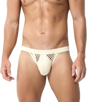GIERIDUC Men's Lace Up Seamless Soft Thongs Most Comfortable Mens Bikini Briefs Breathable Boxer Shorts Boxer Brand Underwear