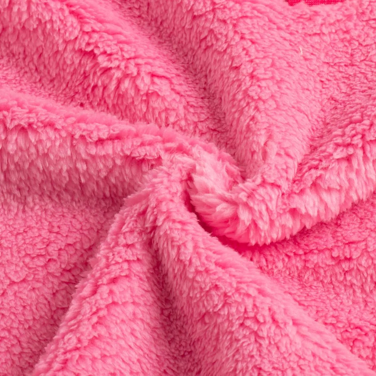 Girls' Button-Detail Fuzzy Sherpa Fleece Hoodie with Unicorn Patch & Sequin Sleeves  Cozy & Warm Kids' Pullover