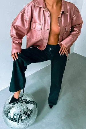 Glowing Pink Denim Jacket