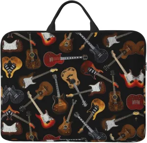 Guitars 14in Laptop Case Sleeve Bag  Versatile Shoulder Messenger Briefcase, Designed for Business Travel
