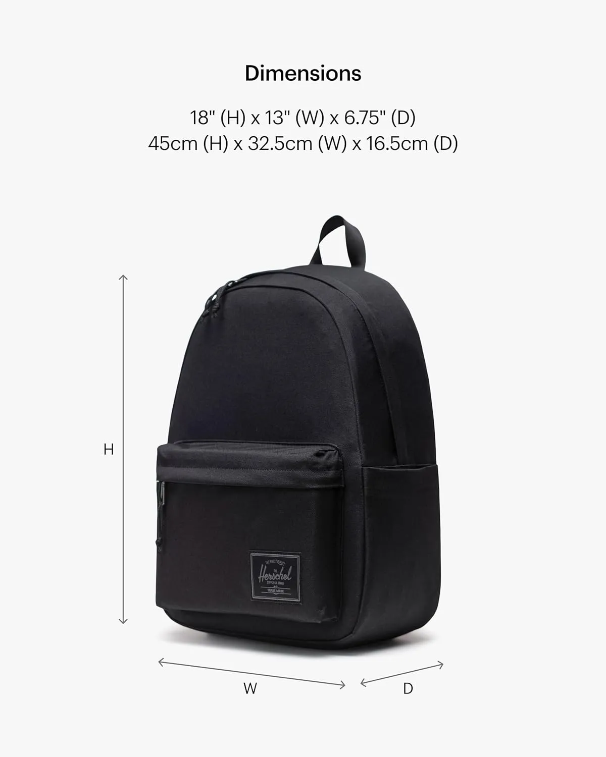 Herschel Supply Co. Classic Backpack, Black Tonal, XL-30L