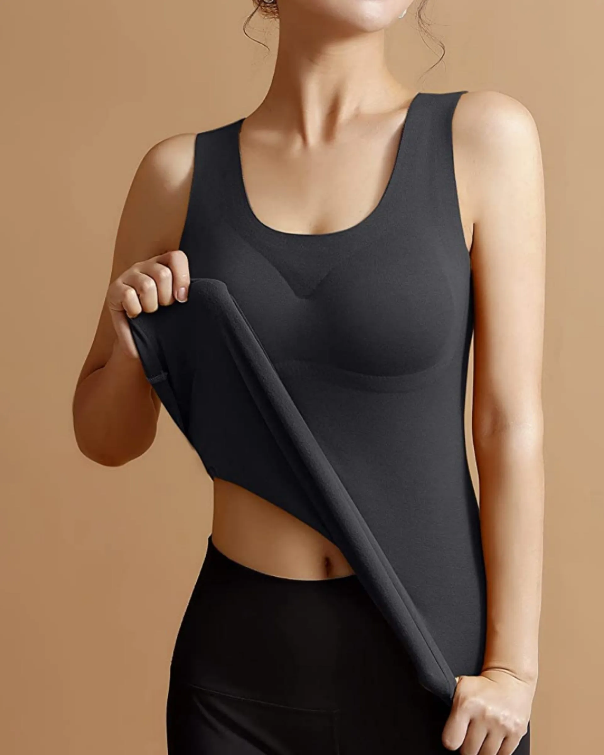 High Quality Ice Silk Yoga Camisole Vest With Removable Pads