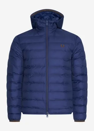 Hooded insulated jacket - french navy