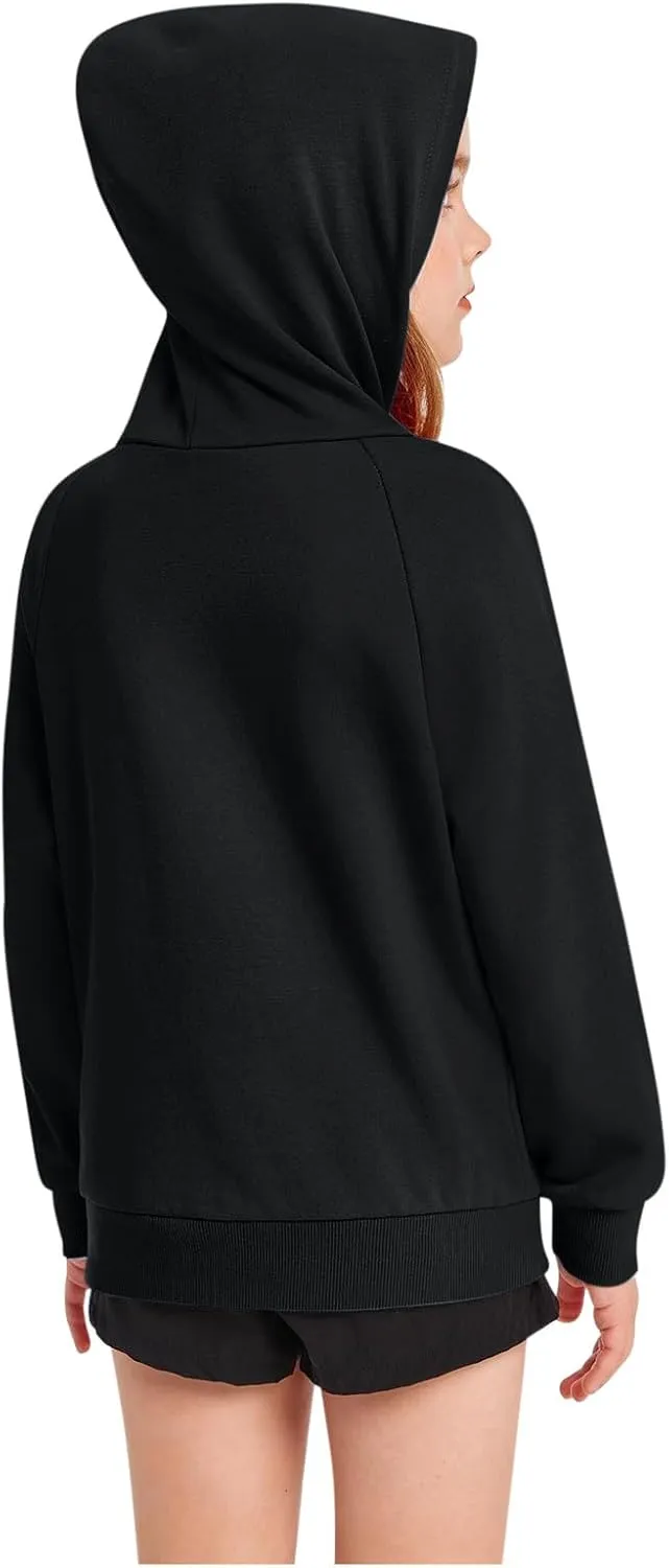 Hoodies for Teen Girls Tredny Long Sleeve Sweatshirts Oversized Pullover with Hood Fall Tween Girls Y2K Outfits