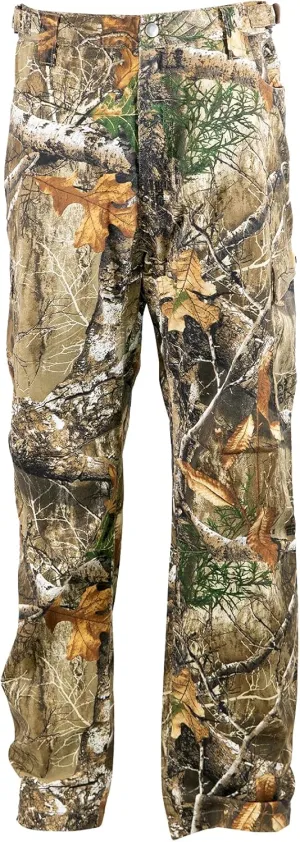 HOT SHOT Mens Camo Performance Pant, Multi-Pocket Adjustable Waist Pants, Comfortable Year-Round Deer Hunting Gear for Men