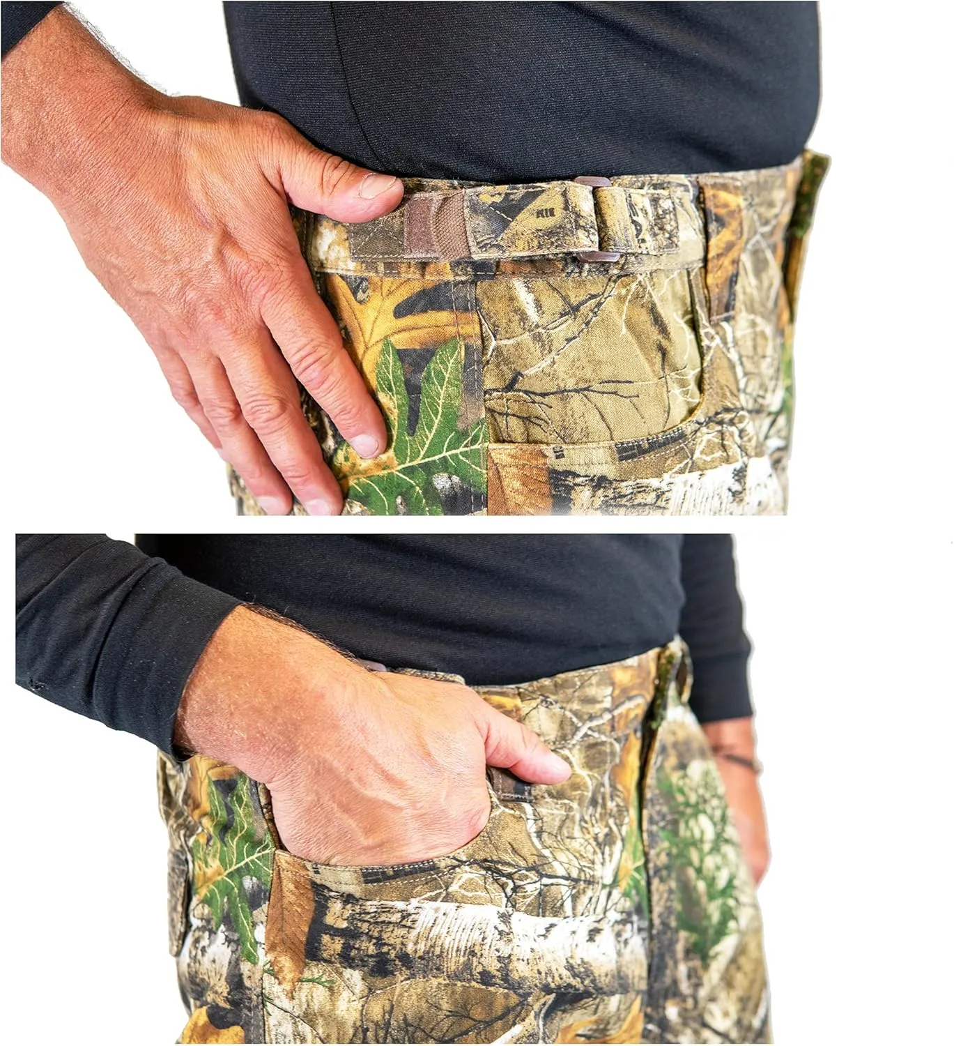 HOT SHOT Mens Camo Performance Pant, Multi-Pocket Adjustable Waist Pants, Comfortable Year-Round Deer Hunting Gear for Men