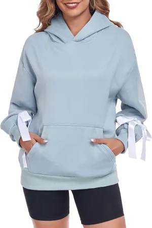 HOTIAN Womens Sweatshirts Hoodies Oversized Fleece Pullover Tops Long Sleeve Sweaters Sweatshirt