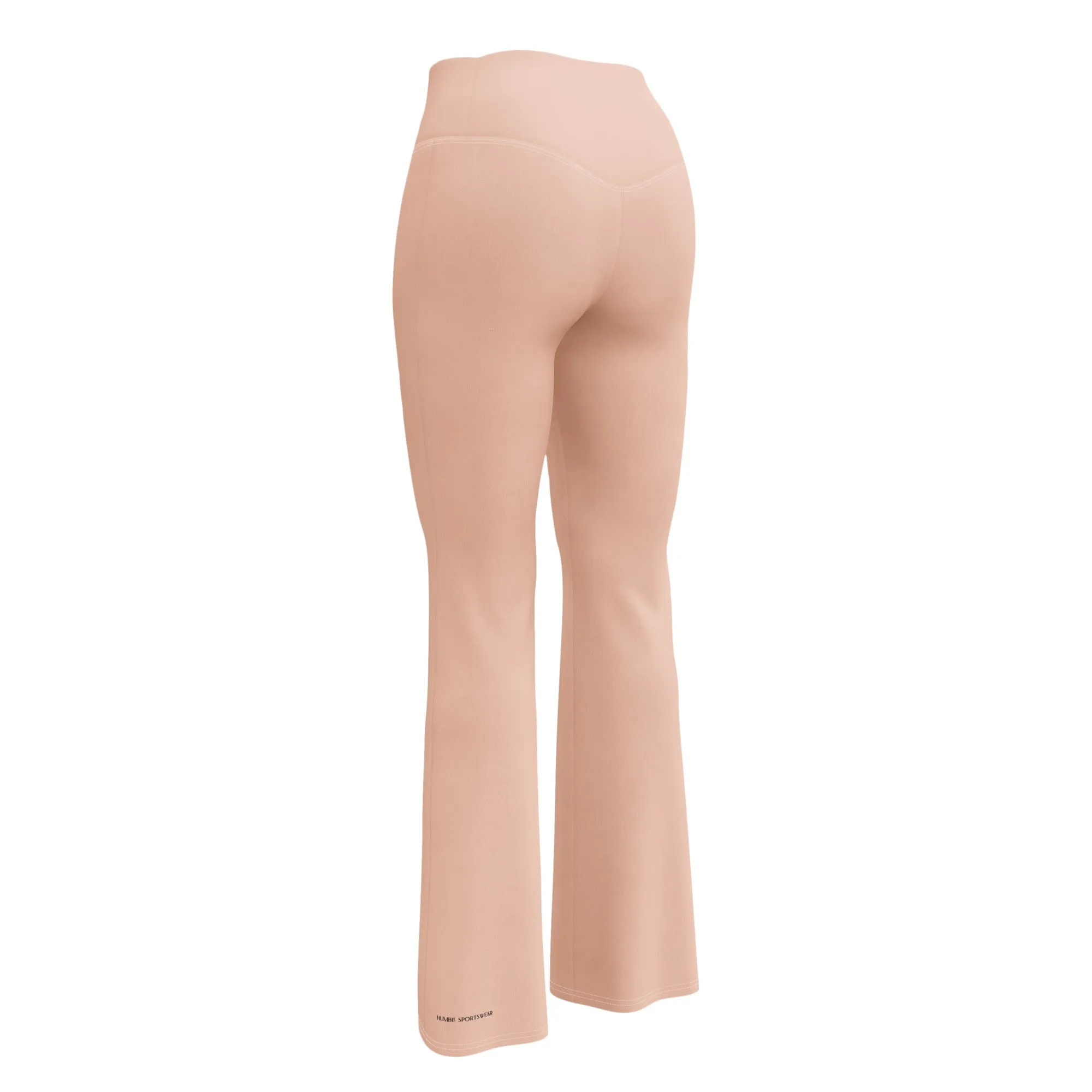 Humble Sportswear™ Women's Blush Pink Flare leggings