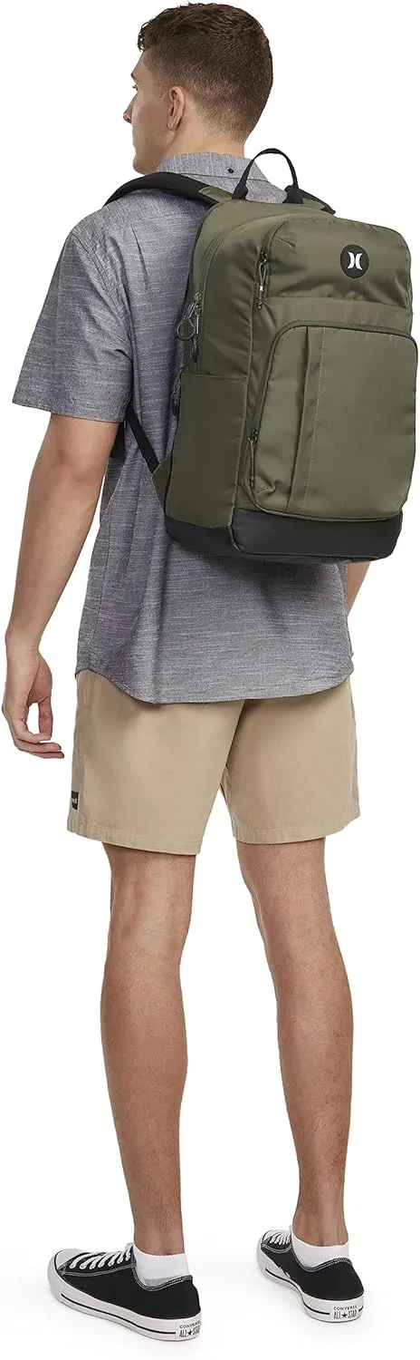 Hurley Mens Classic Backpack, Cargo/Icon, One Size