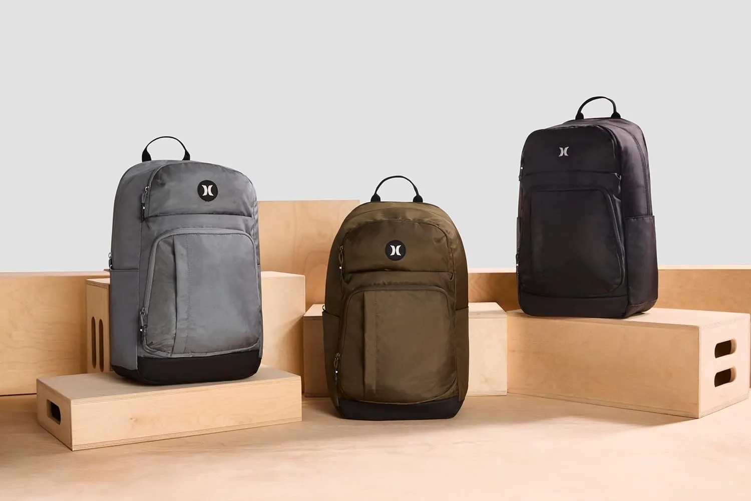 Hurley Mens Classic Backpack, Cargo/Icon, One Size