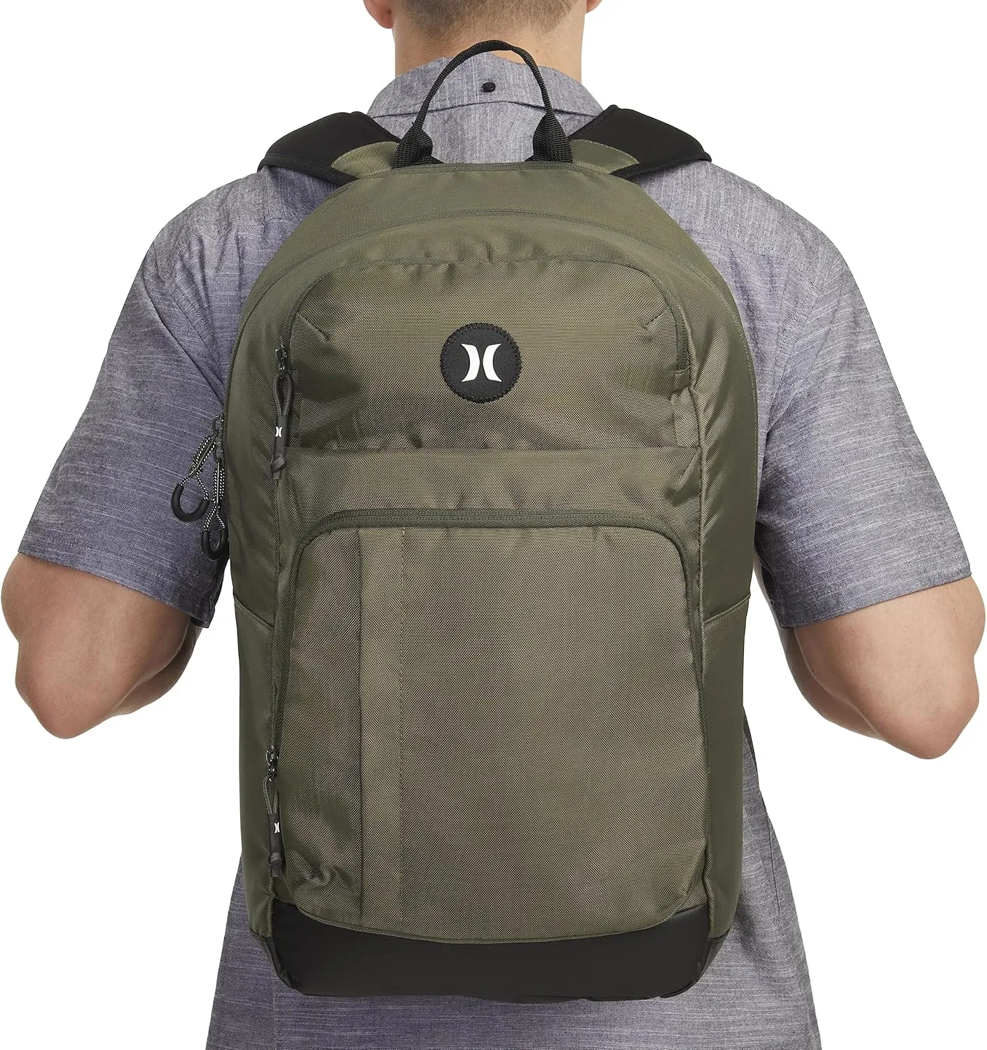 Hurley Mens Classic Backpack, Cargo/Icon, One Size