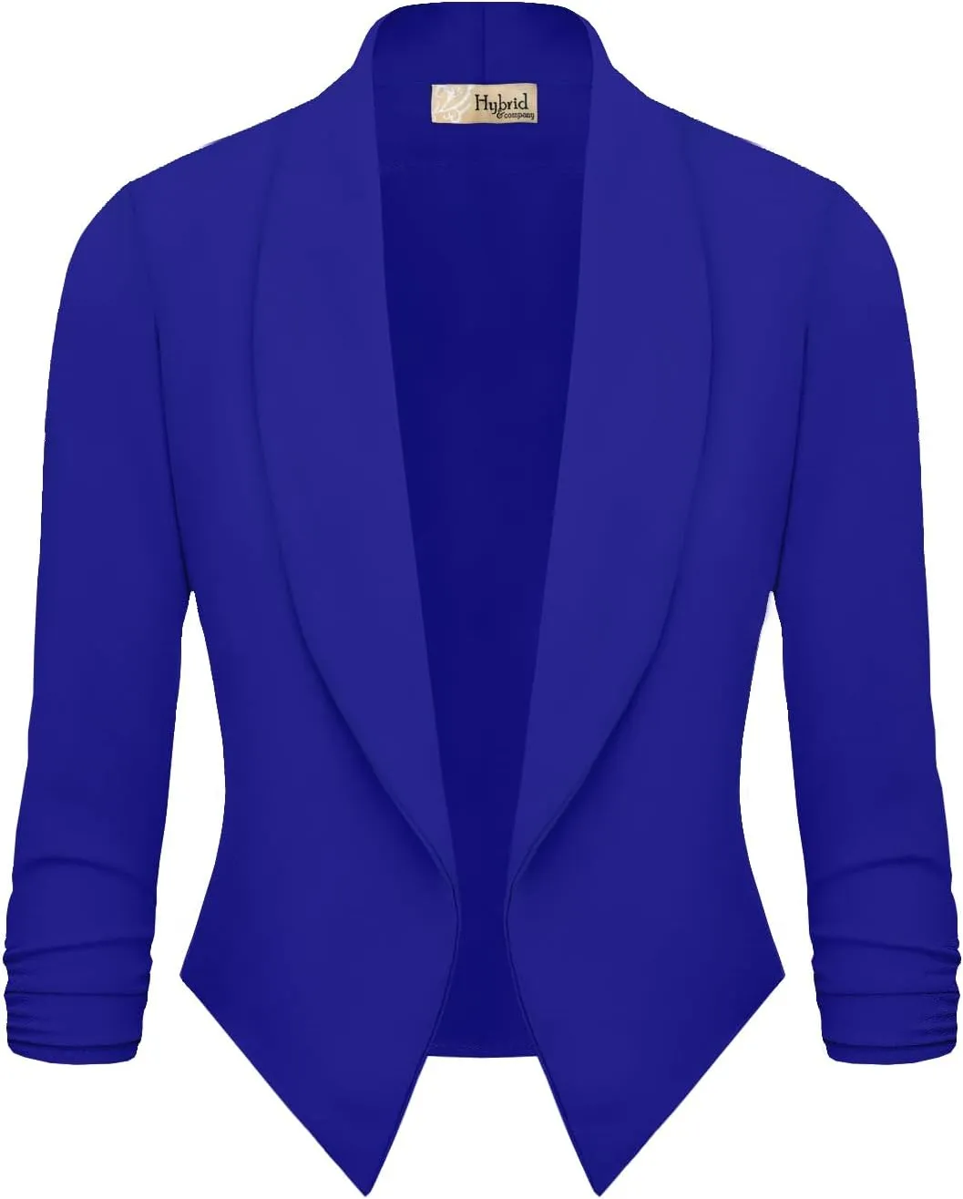 Hybrid & Company Versatile and Modern Women's Nylon Ponte De Roma Open Blazer Jacket