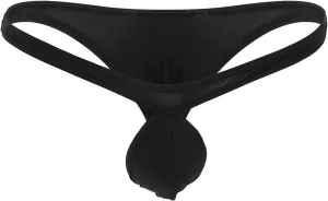JEsilunmaMY Men's Ice Silk Mini Briefs Low Rise Pouch Stretch G-String Underwear Solid Color Comfortable Sissy Under Panties