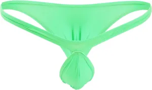 JEsilunmaMY Men's Ice Silk Mini Briefs Low Rise Pouch Stretch G-String Underwear Solid Color Comfortable Sissy Under Panties