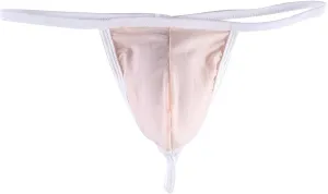 JEsilunmaMY Mens Low Rise Thongs Ice Silk Bulge Pouch G-String Bikini Briefs See Through Comfortable T-Back Panties Underwear