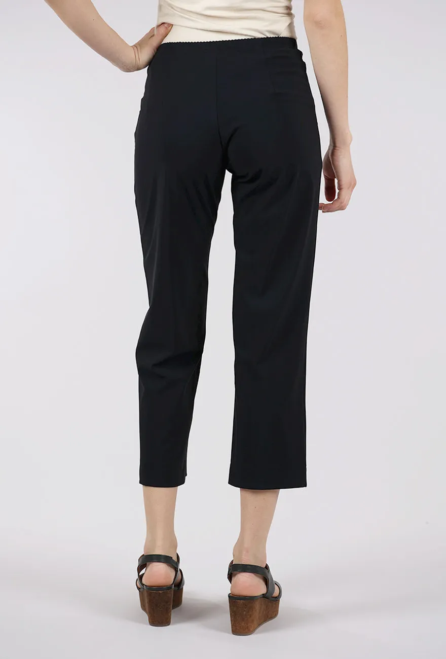Jet Jersey Crop Traveler Pant, Black