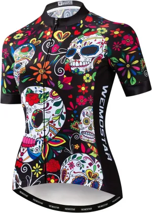 JPOJPO Womens Cycling Jersey,Bike Shirt Quick-Dry Breathable Reflective S-2XL Tops