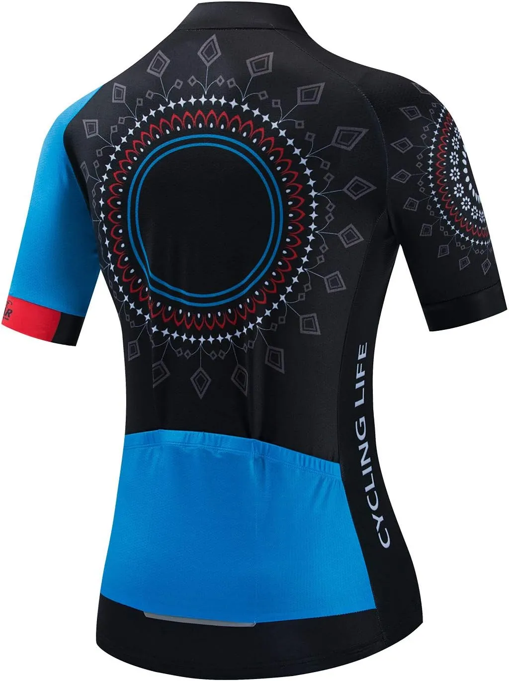 JPOJPO Womens Cycling Jersey,Bike Shirt Quick-Dry Breathable Reflective S-2XL Tops