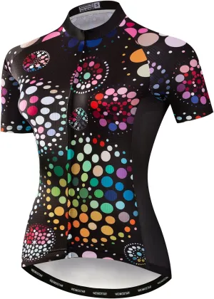 JPOJPO Womens Cycling Jersey,Bike Shirt Quick-Dry Breathable Reflective S-2XL Tops