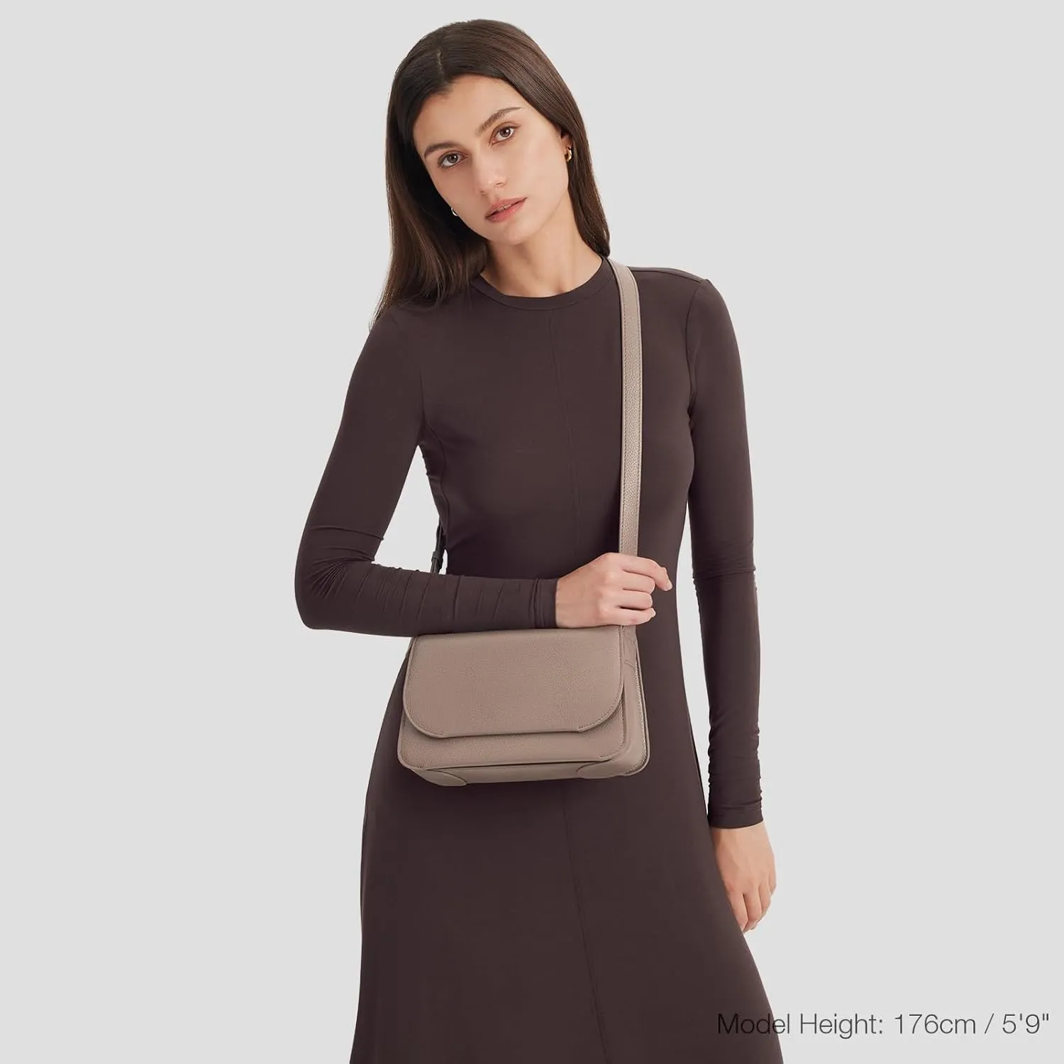 Kattee Leather Crossbody Bags for Women Trendy, Designer Ladies Shoulder Purses