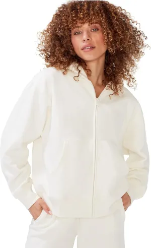 KUT & SO Zip Hoodie for Women  Oversized, Boyfriend Fit  Cozy Loungewear Premium Midweight Fleece