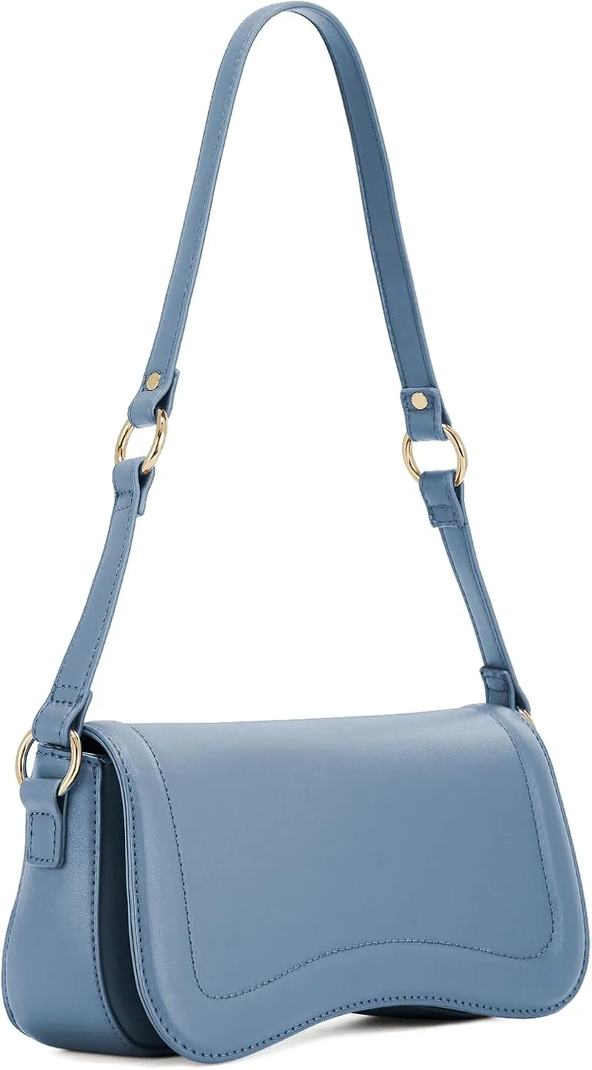 LA TERRE Shoulder Bag for Women Y2K Trendy Underarm Purse Saddle Bag