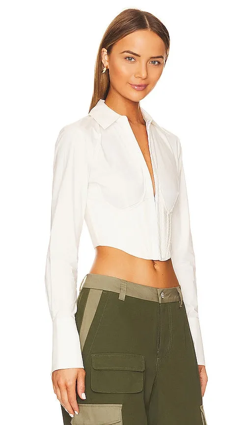 L'Academie Mildred Top in White
