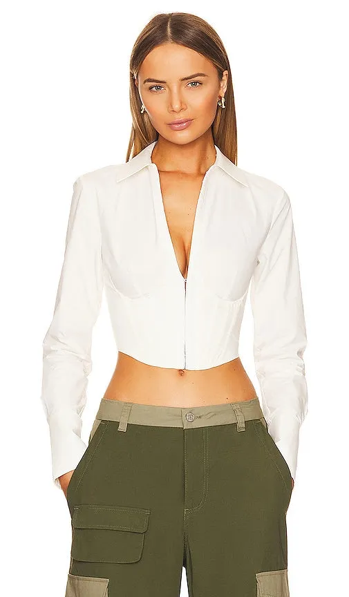 L'Academie Mildred Top in White