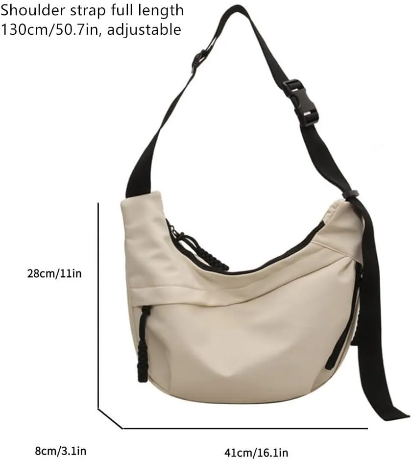 Large Oxford Sporty Crossbody Bag Shoulder Purse for Women Men Trendy
