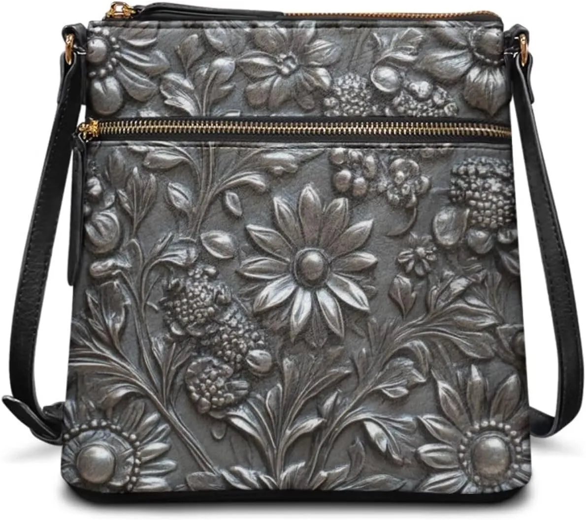 Leather Hobo Bags for Women Crossbody Trendy Shoulder Purses Multi Pockets