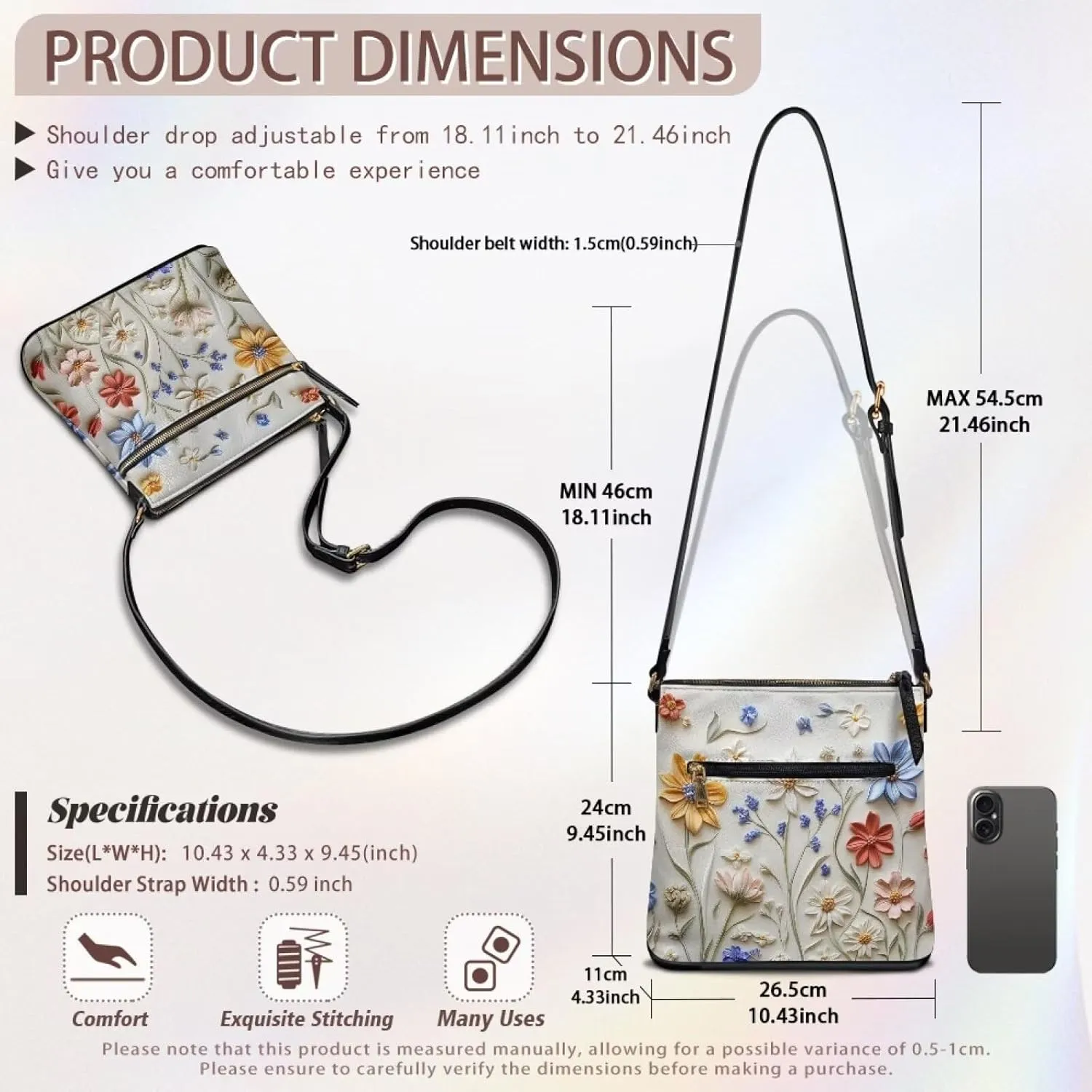 Leather Hobo Bags for Women Crossbody Trendy Shoulder Purses Multi Pockets