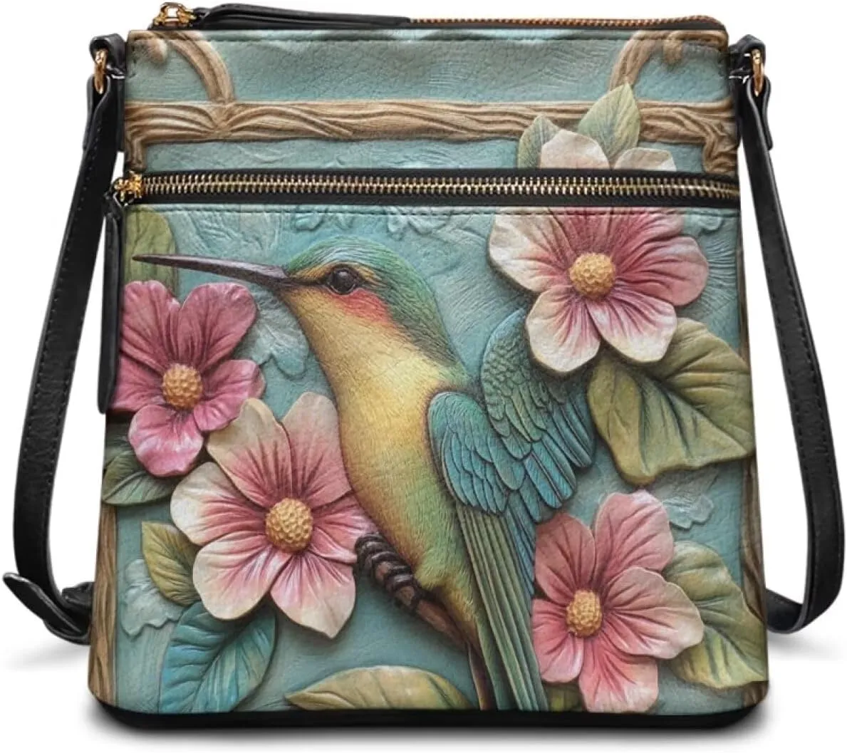 Leather Hobo Bags for Women Crossbody Trendy Shoulder Purses Multi Pockets