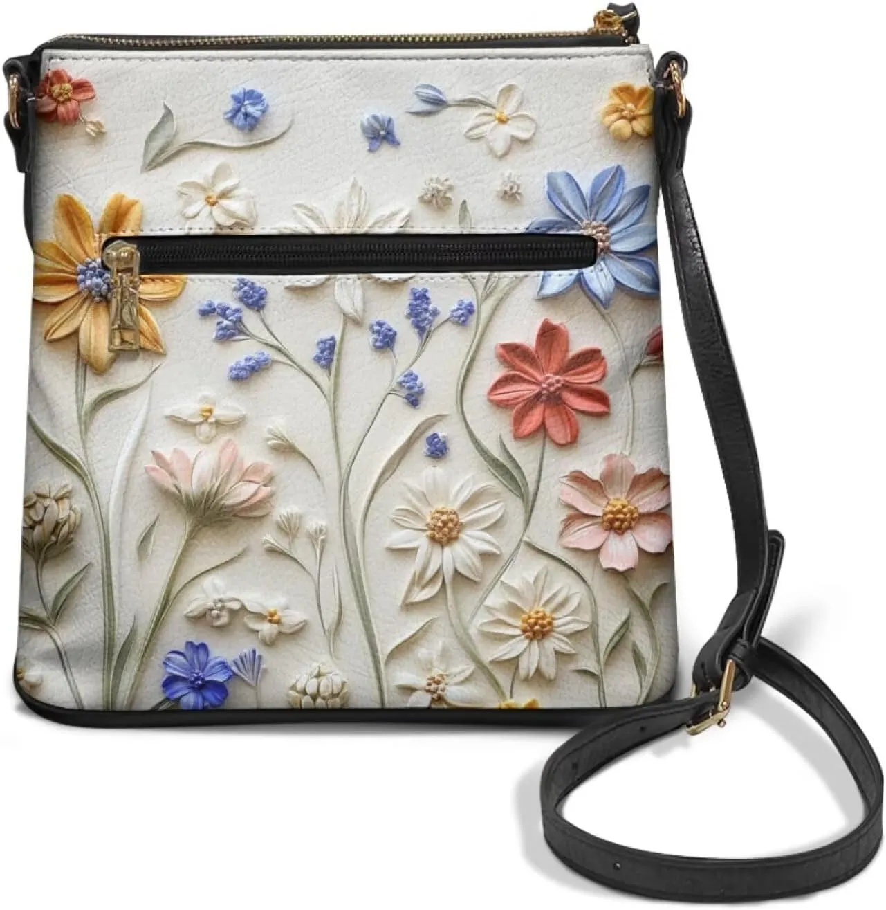 Leather Hobo Bags for Women Crossbody Trendy Shoulder Purses Multi Pockets