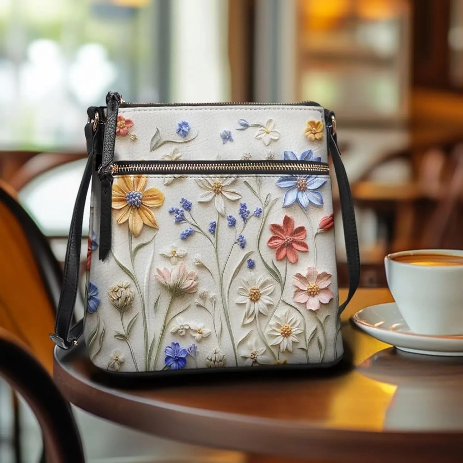 Leather Hobo Bags for Women Crossbody Trendy Shoulder Purses Multi Pockets