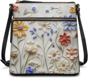Leather Hobo Bags for Women Crossbody Trendy Shoulder Purses Multi Pockets