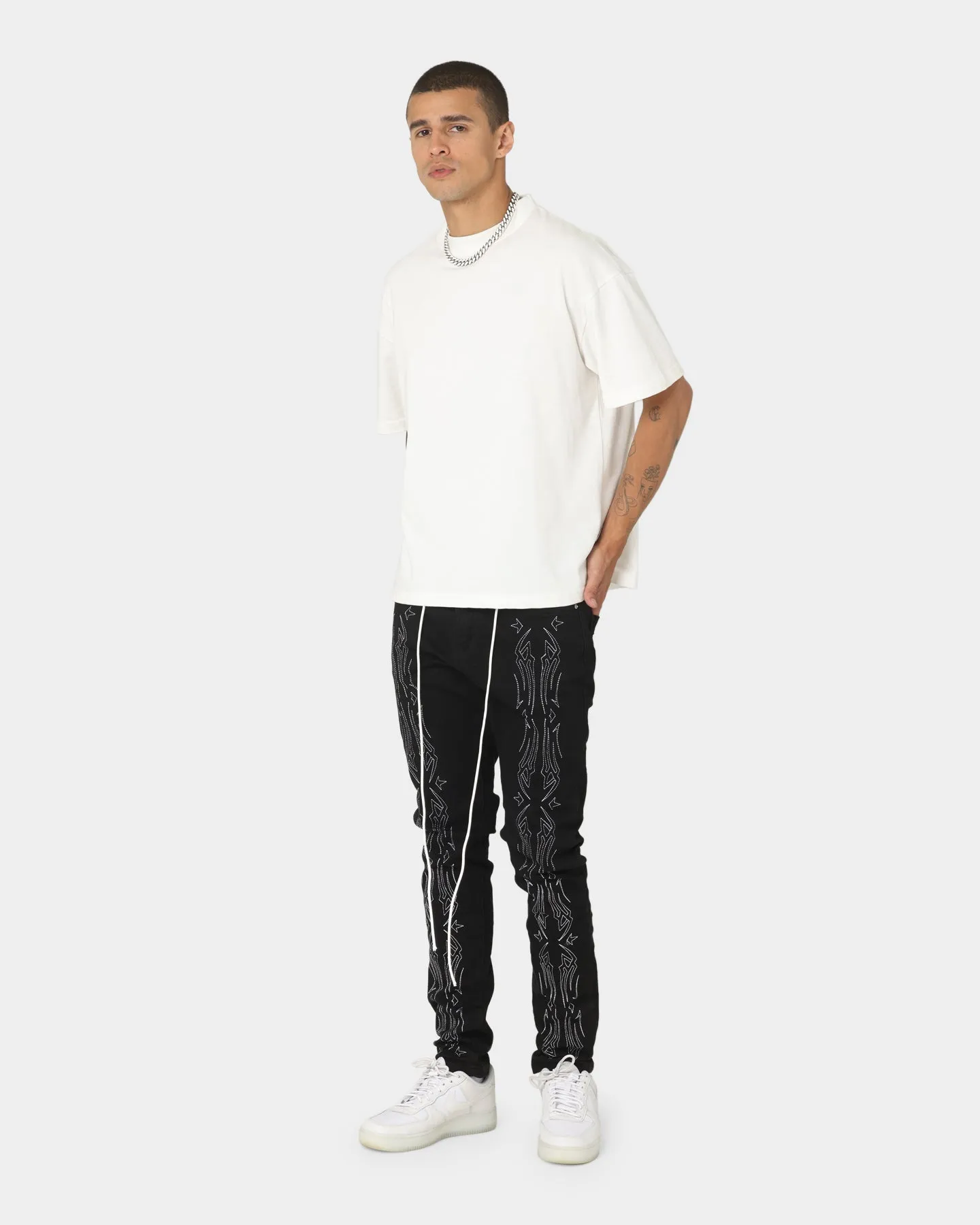 Lifted Anchors Wild West Denim Jeans Black Wash