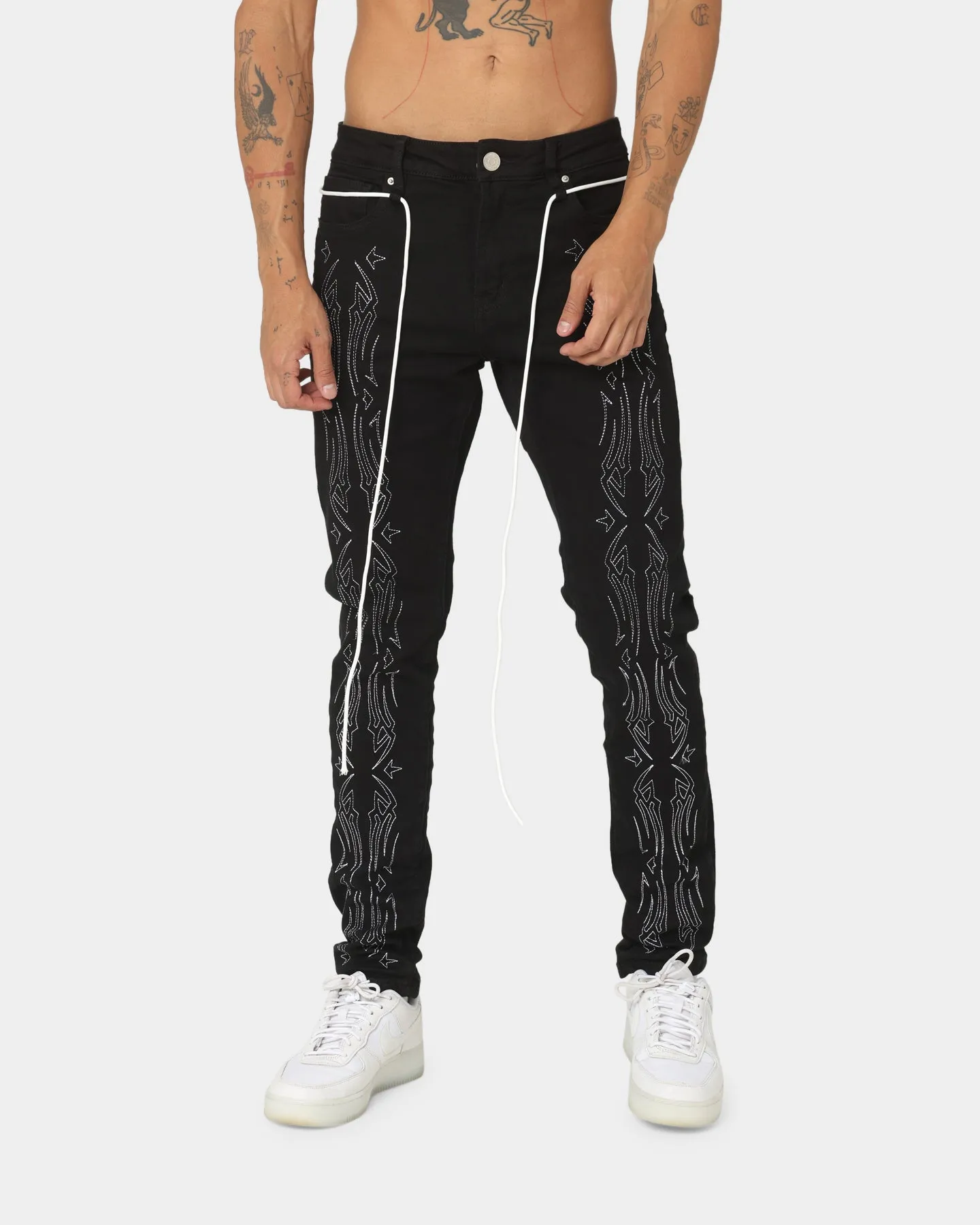 Lifted Anchors Wild West Denim Jeans Black Wash