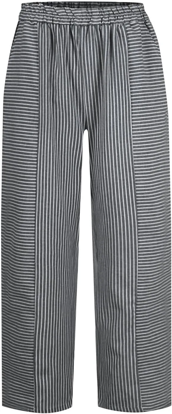 Linen Pants for Women, Peasant Pants WomenS Straight Leg Linen Casual Trendy