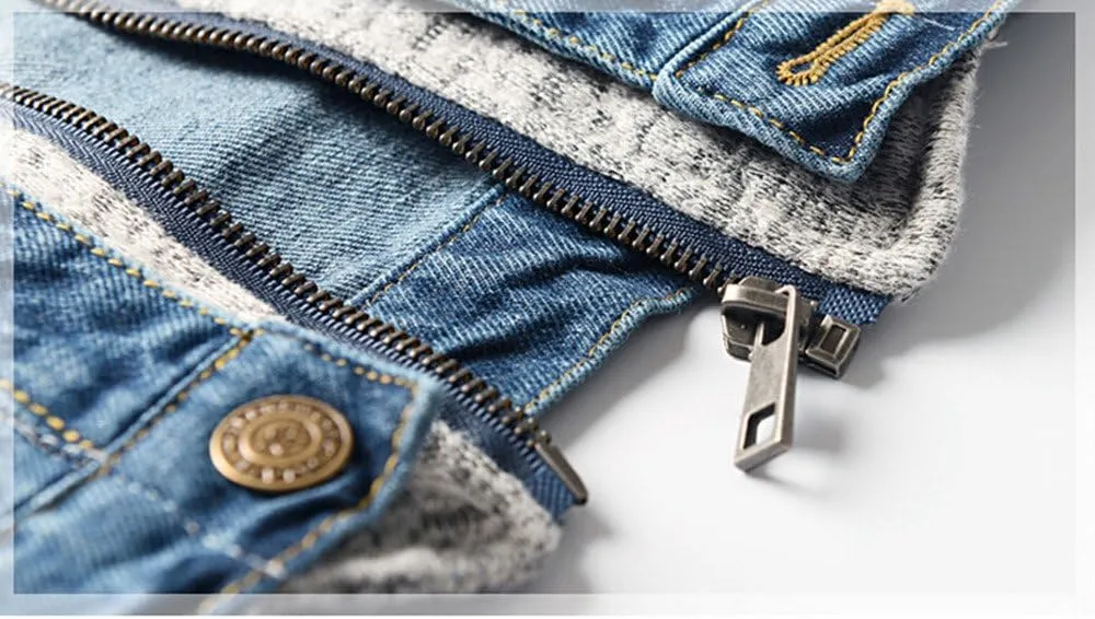 LJYH Boys' Basic Denim Trucker Jackets Children Fall Hoodies Trendy Jeans Coats