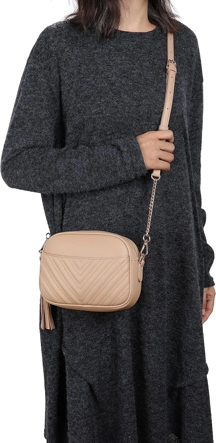 lola mae Quilted Crossbody Bag, Trendy Design Shoulder Purse