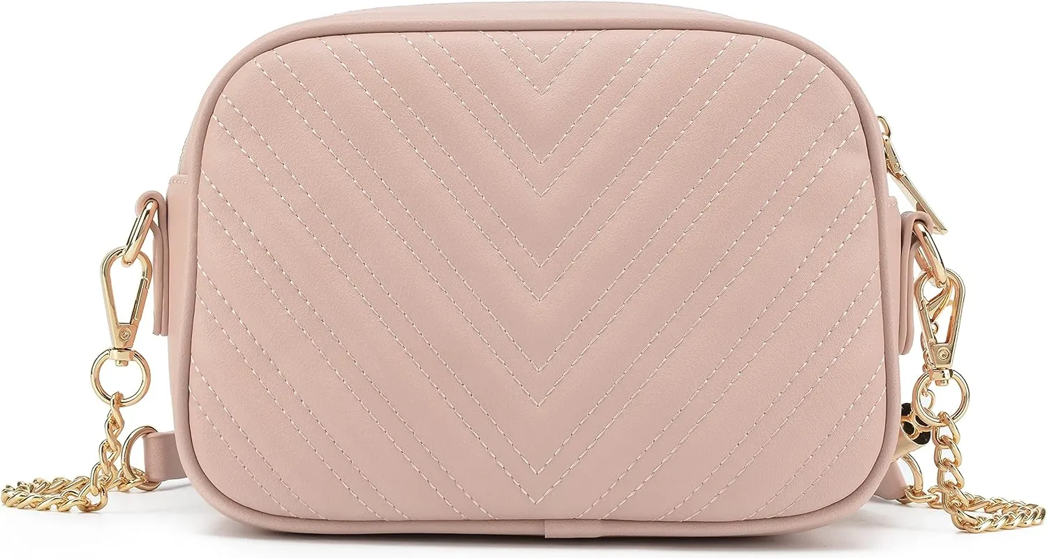 lola mae Quilted Crossbody Bag, Trendy Design Shoulder Purse