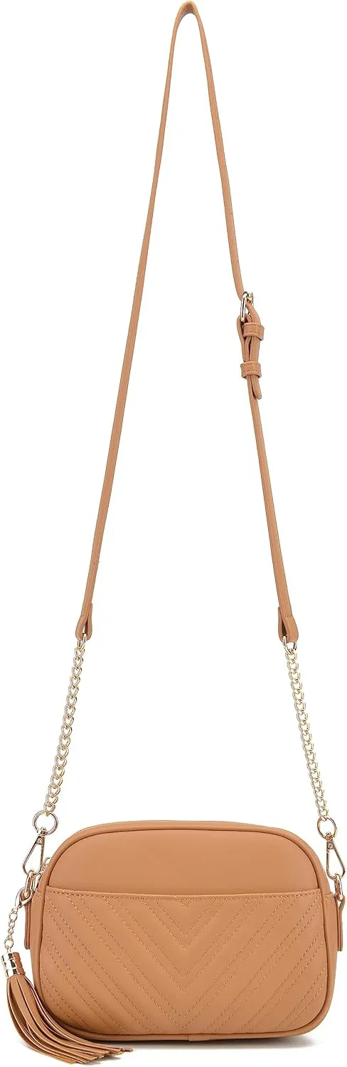lola mae Quilted Crossbody Bag, Trendy Design Shoulder Purse