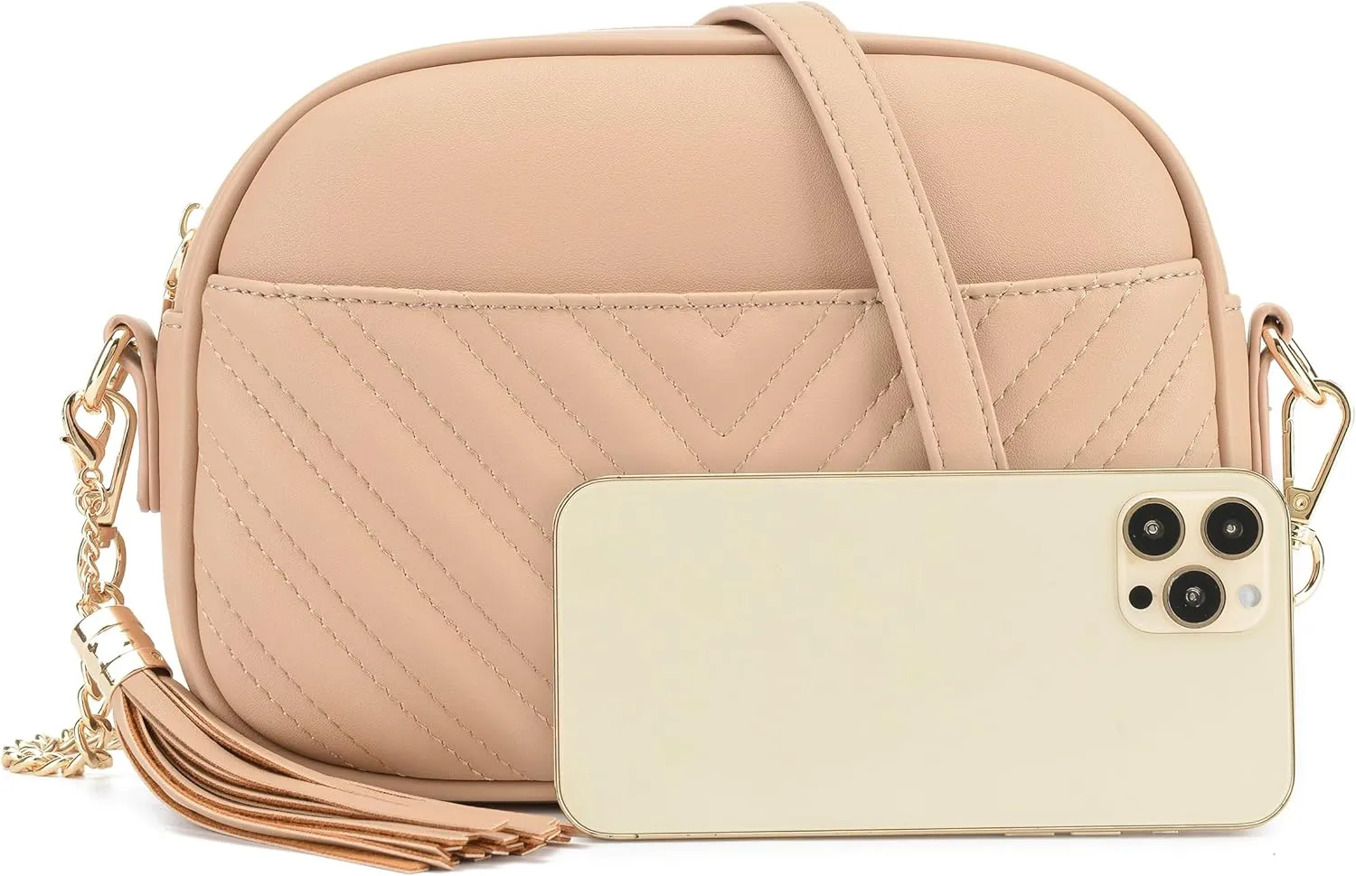 lola mae Quilted Crossbody Bag, Trendy Design Shoulder Purse