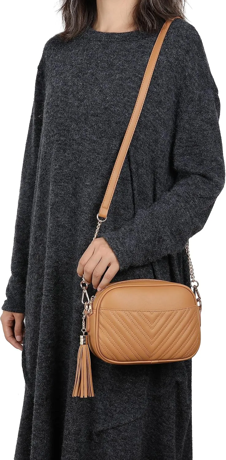lola mae Quilted Crossbody Bag, Trendy Design Shoulder Purse